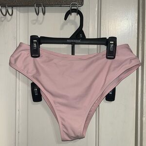 Pink highwasted swim bottoms